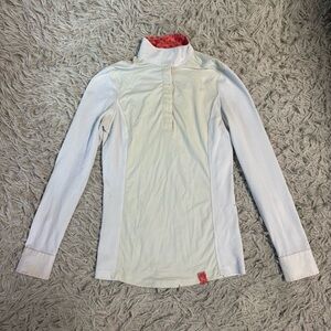 Women’s XS White Tredstep Long Sleeve Horseback Riding Show Shirt